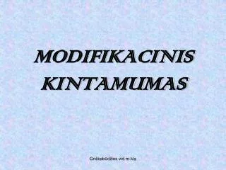 modifikacinis kintamumas