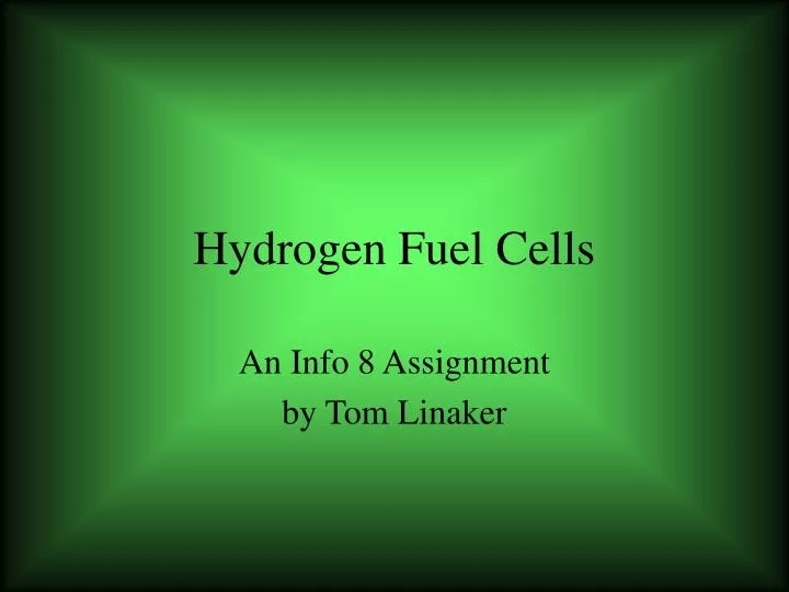 hydrogen fuel cells