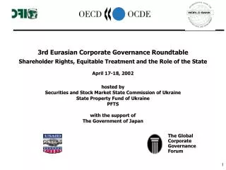 3rd Eurasian Corporate Governance Roundtable