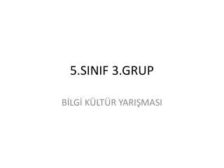 5 sinif 3 grup