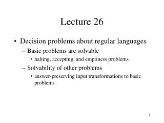 Lecture 26