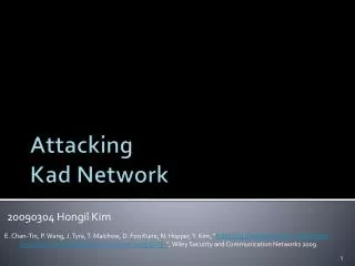 Attacking Kad Network