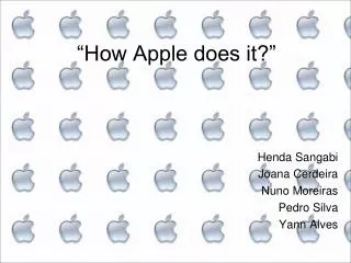how apple does it