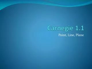 Carnegie 1.1