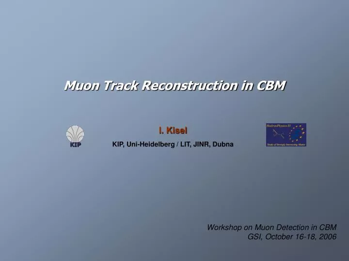 muon track reconstruction in cbm