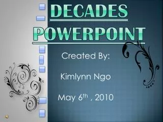 Decades PowerPoint