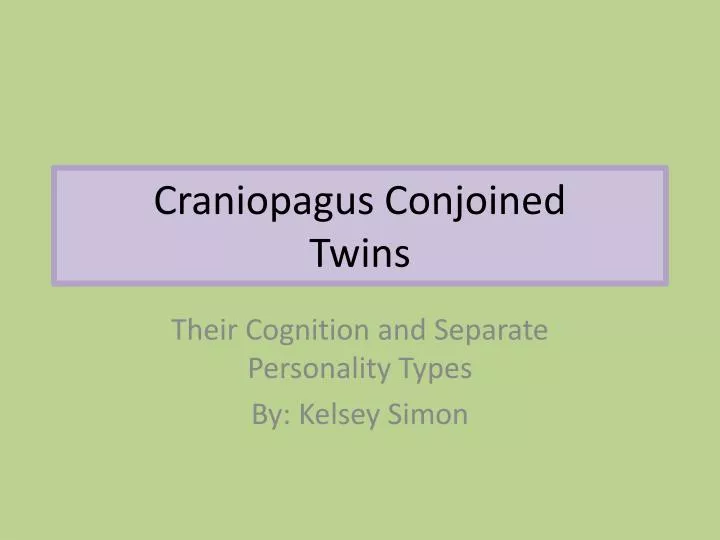 craniopagus conjoined twins