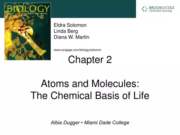 chapter 2 atoms and molecules the chemical basis of life