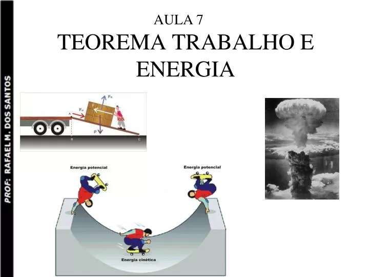 teorema trabalho e energia
