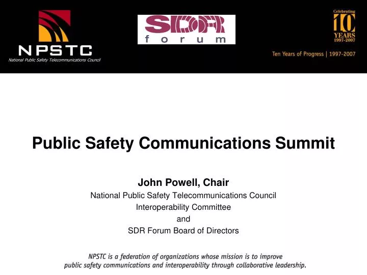 public safety communications summit