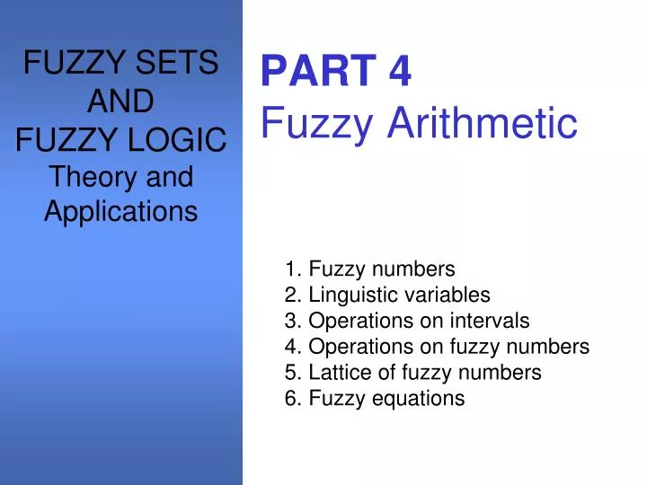 part 4 fuzzy arithmetic