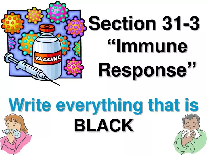 section 31 3 immune response