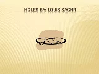 Holes By: Louis sachr