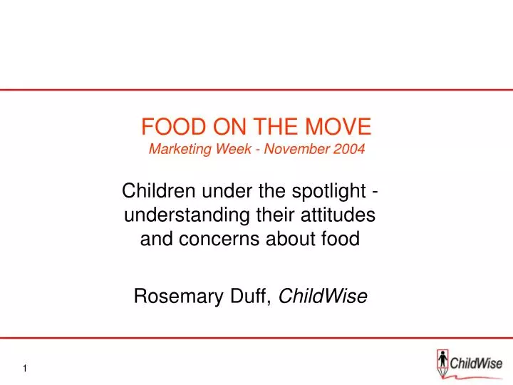 food on the move marketing week november 2004