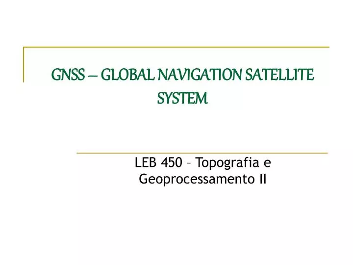 gnss global navigation satellite system