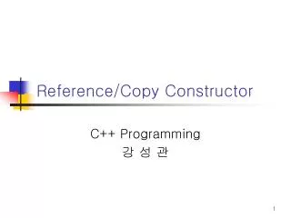 reference copy constructor