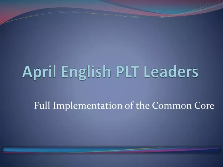 ENGLISH TENSES April, 9 April, 10 April, 11 Past Present Future - ppt video  online download