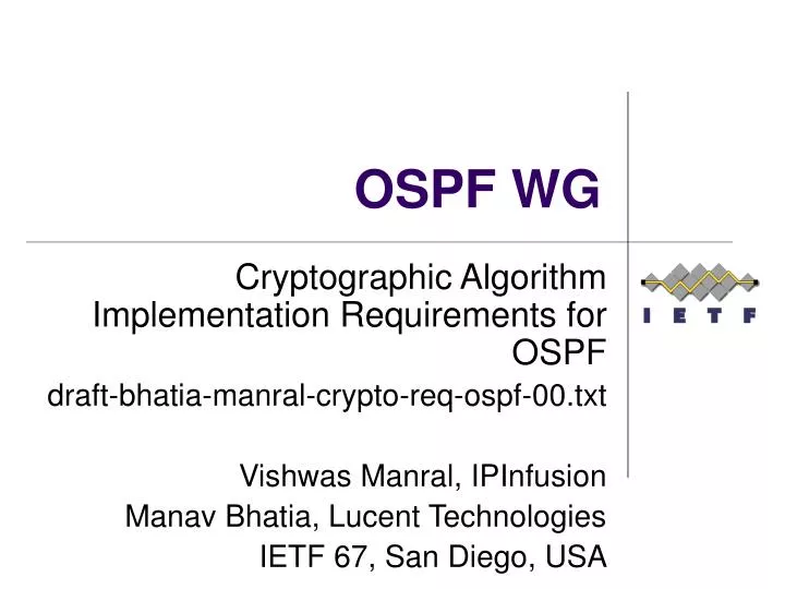 ospf wg