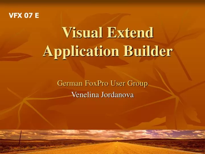 visual extend application builder