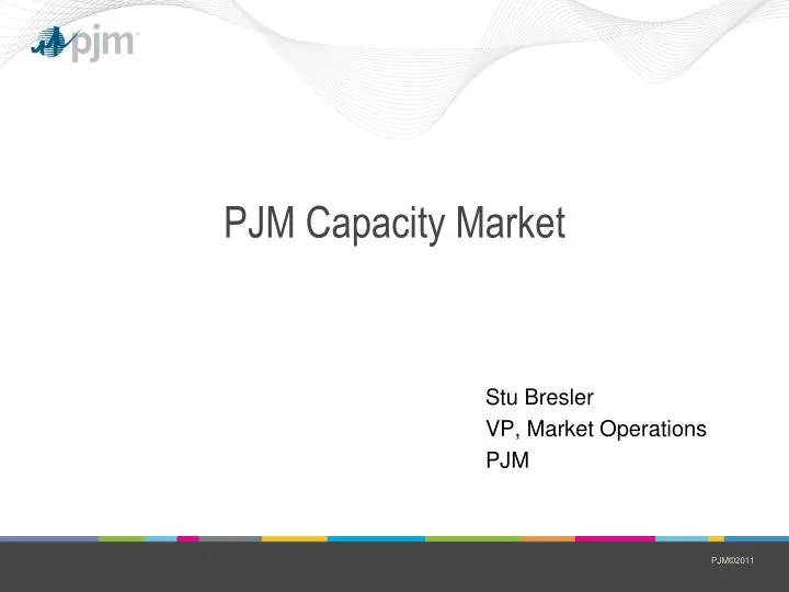pjm capacity market