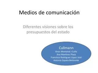 medios de comunicaci n