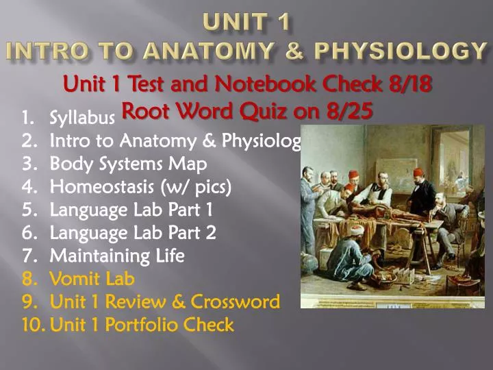 unit 1 intro to anatomy physiology