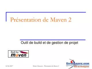 pr sentation de maven 2