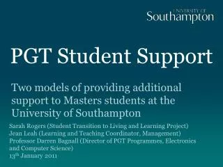 PGT Student Support