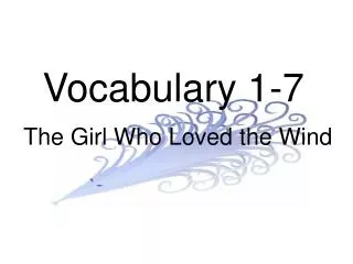 Vocabulary 1-7