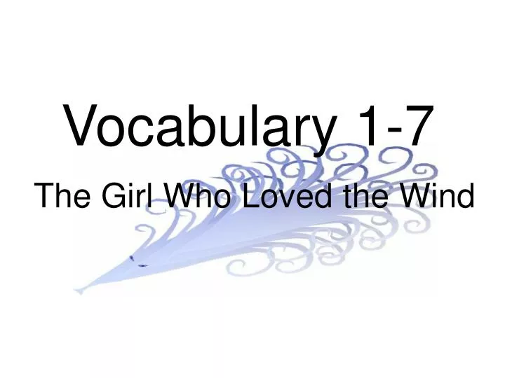 vocabulary 1 7