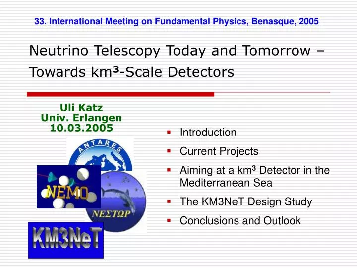 neutrino telescopy today and tomorrow towards km 3 scale detectors
