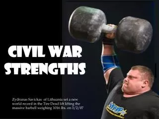 Civil War Strengths