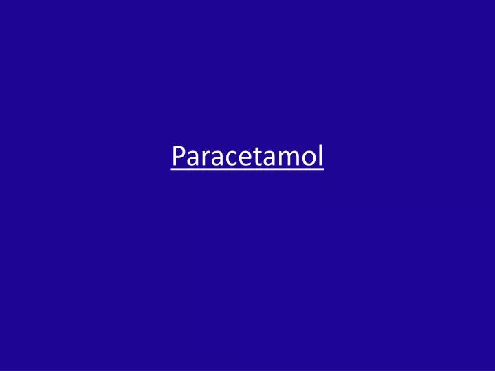 paracetamol