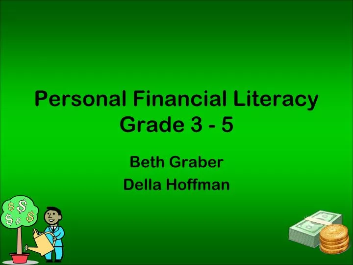 personal financial literacy grade 3 5