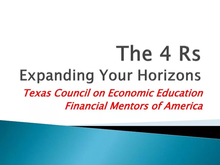 the 4 rs expanding your horizons