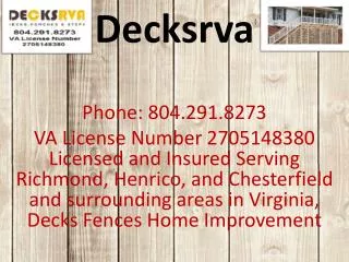 Decksrva- best decks and porche provider