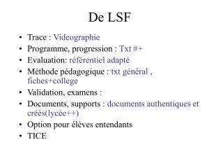 de lsf