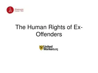 The Human Rights of Ex-Offenders