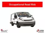 Occupational Road Risk - slide 1