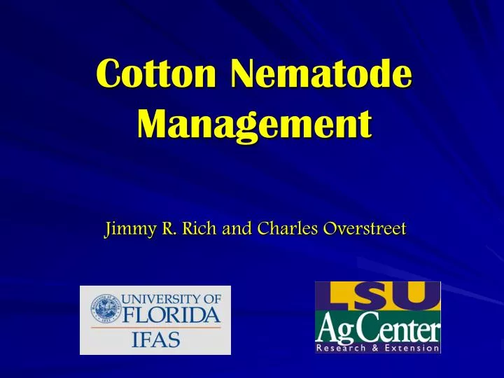 cotton nematode management