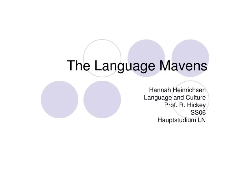 the language mavens