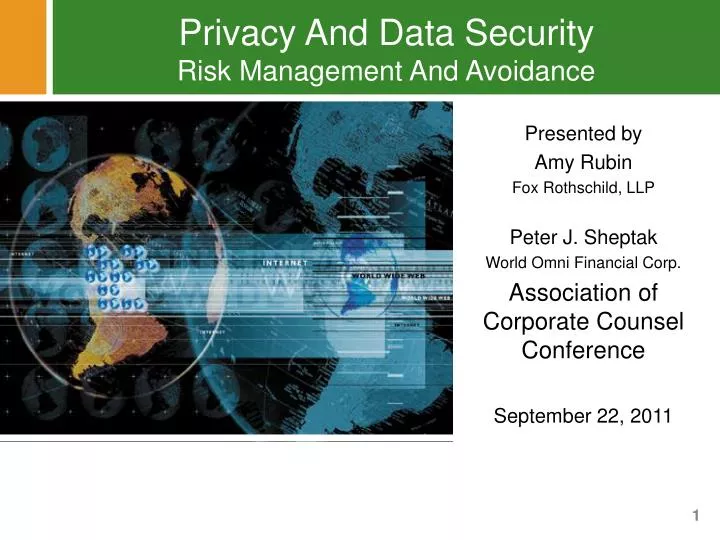 privacy and data security risk management and avoidance
