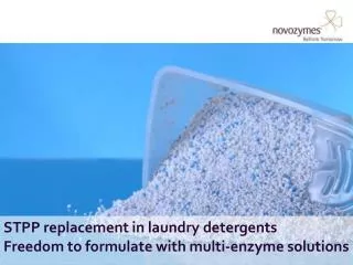 STPP replacement in laundry detergents Freedom to formulate with multi-enzyme solutions