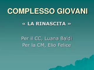 complesso giovani