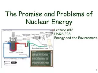 The Promise and Problems of Nuclear Energy