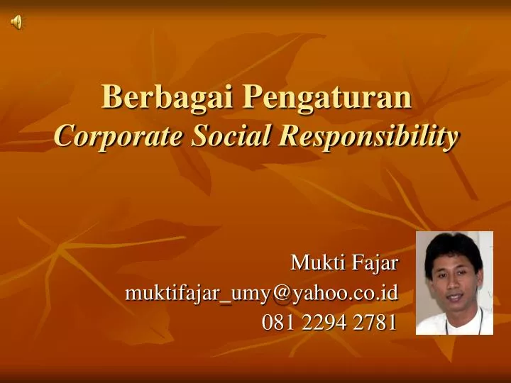 berbagai pengaturan corporate social responsibility