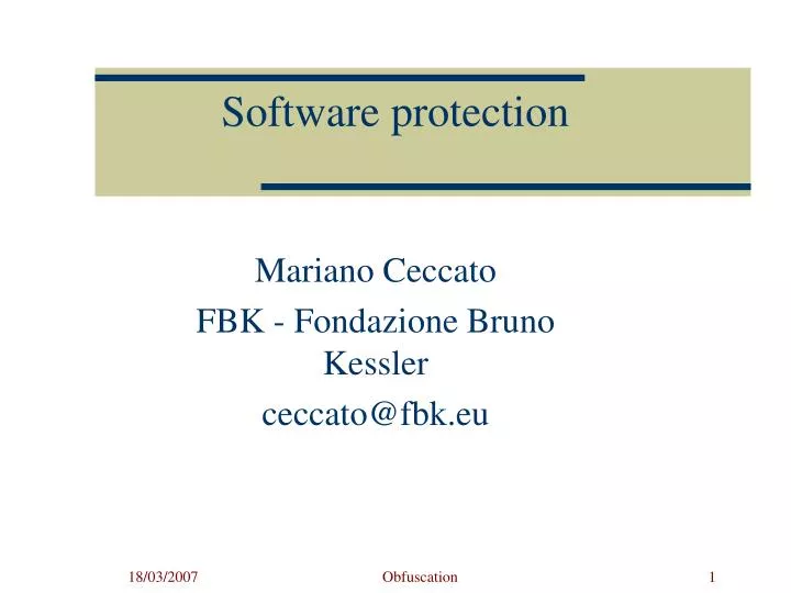 software protection