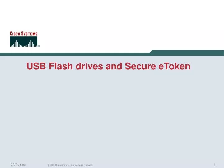 usb flash drives and secure etoken
