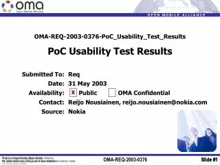 OMA-REQ-2003-0376-PoC_Usability_Test_Results PoC Usability Test Results