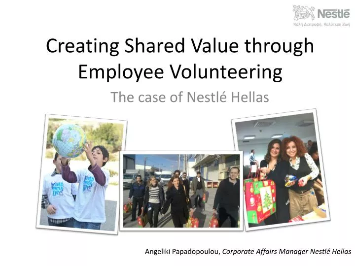 creating shared value through employee volunteering
